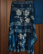 Fully Stitched Suit- Chic Crepe Digital Print Mirror & Pearl Suit